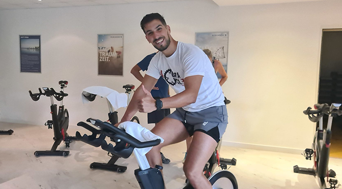 Fitnesskurs im ROBINSON Fleesensee mit Indoor-Cycling und Trainer