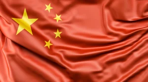 Flagge von China als Symbol für neue Clubreisen und Fernreisen nach Asien